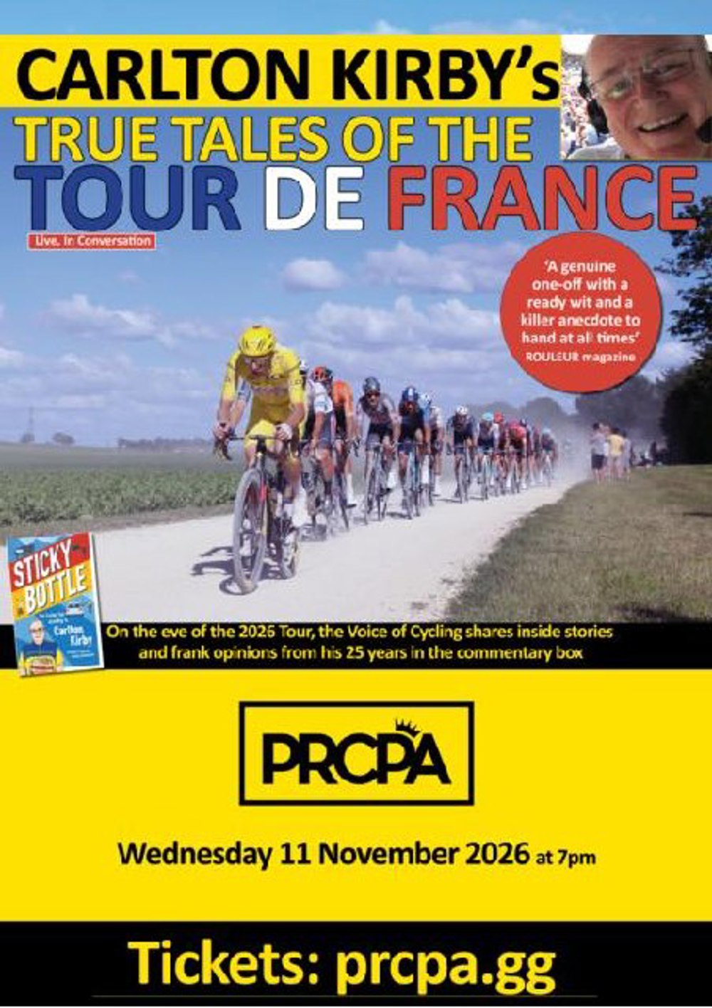 Poster for Carlton Kirby’s True Tales of the Tour de France