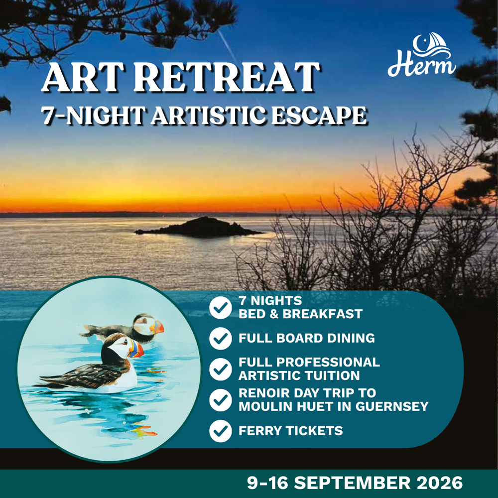 Poster for Herm Art Retreat 2026