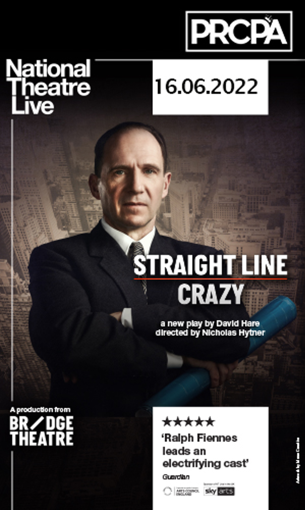 Poster for National Theatre Live: Straight Line Crazy