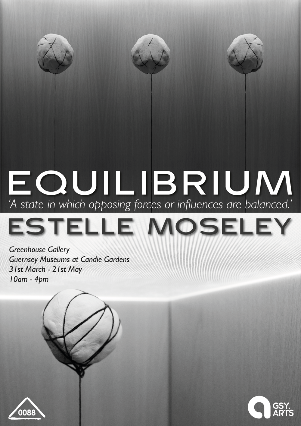 Poster for Equilibrium: An Exhibition by Estelle Moseley