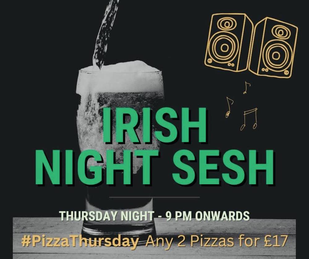 Poster for Irish Nights at The Cock and Bull