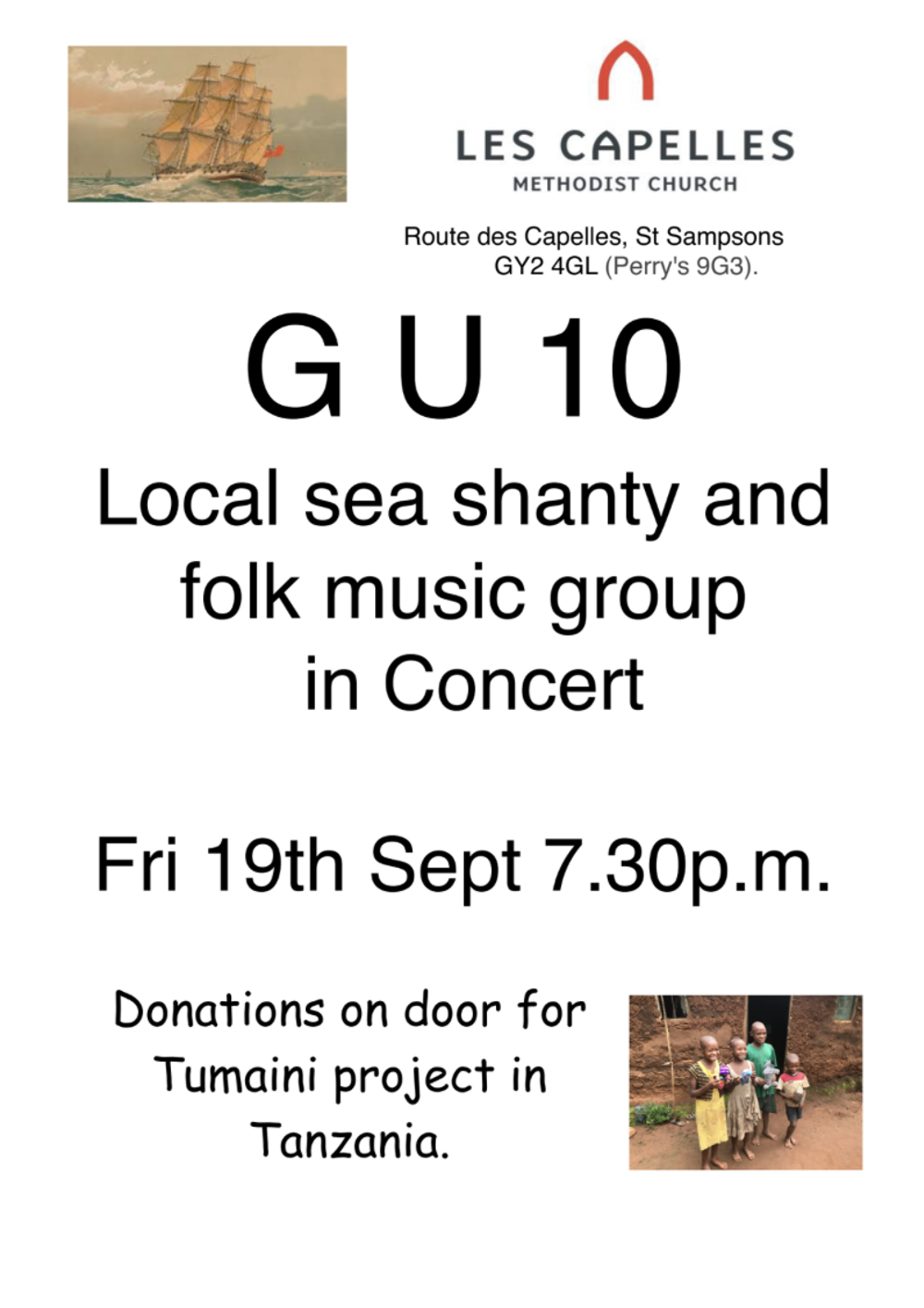 Poster for GU10: Tumaini Concert
