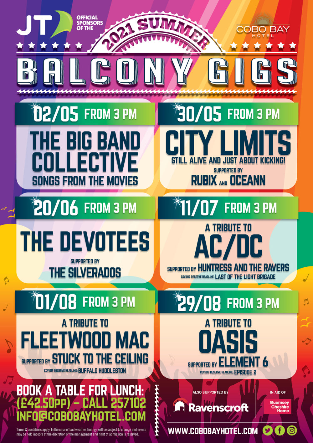 Poster for Cobo Bay Balcony Gigs: City Limits (in place of Oasis tribute)