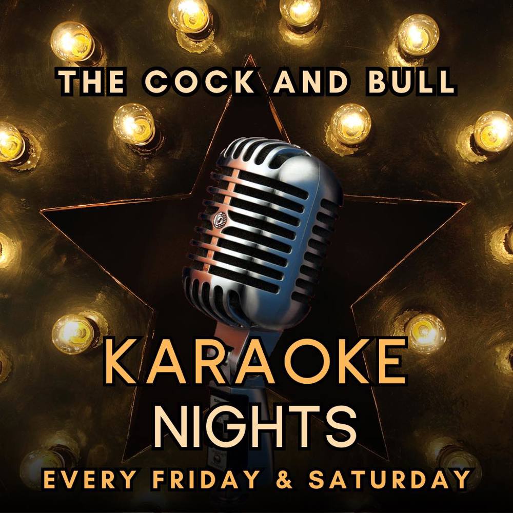 Poster for Karaoke Night at The Cock and Bull