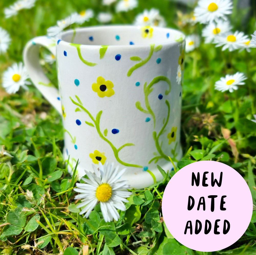 Poster for Late Night Pottery Painting Wednesdays | Iris & Dora